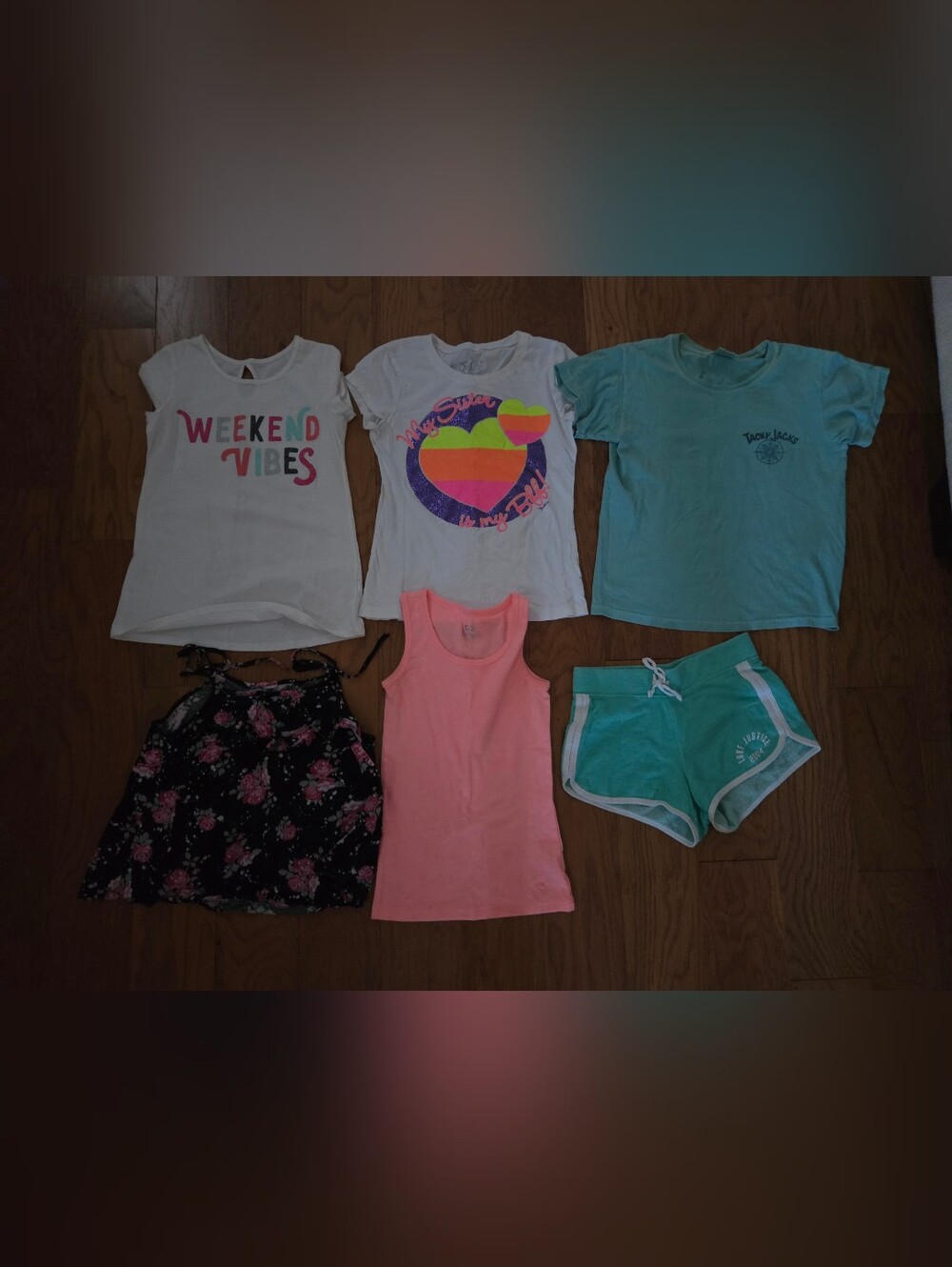 Girls 6 Piece Clothes Bundle Size 10. 4 Pieces Are Justice